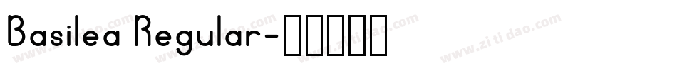 Basilea Regular字体转换